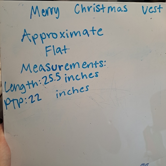 NEW Merry Christmas Unisex Red Green Pixelated Reindeer Knit Sweater Vest Sz‎ L - Picture 6 of 6